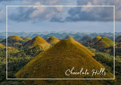 Postkarte Chocolate Hills