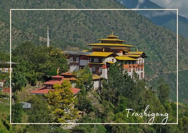 Postkarte Trashigang
