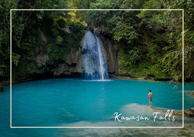Postkarte Kawasan Falls