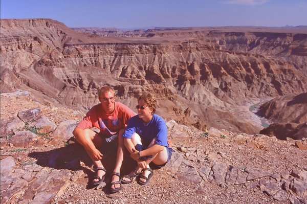 Andrea und Christof am Fish River Canon