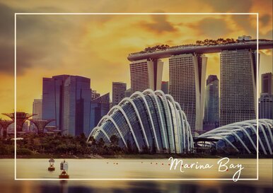 Postkarte Marina Bay
