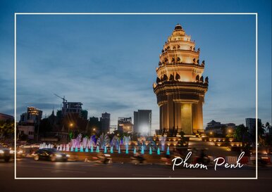 Postkarte Phnom Penh