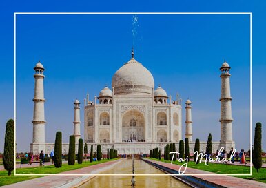 Postkarte Taj Mahal